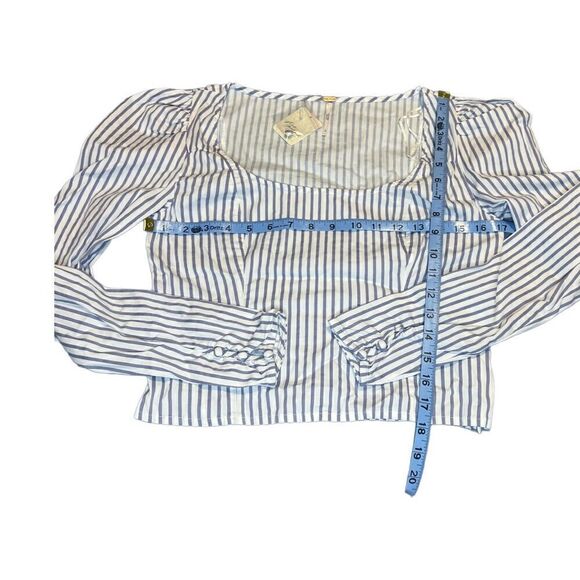 Free People Caroline Stripe Top in Neutral - Picture 8 of 10
